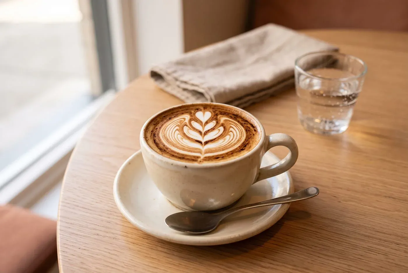 Coffee photography from the café website concept